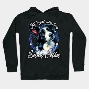 Just A Girl Who Loves Border Collies of Beloved Breed on T-Shirt Hoodie